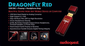 AUDIOQUEST DragonFly Red USB DAC(Android és iOS mobiltelefonjából tökéletes zene lejátszót varázsol)